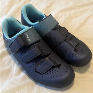 Shimano Black and Blue Cycling Shoes